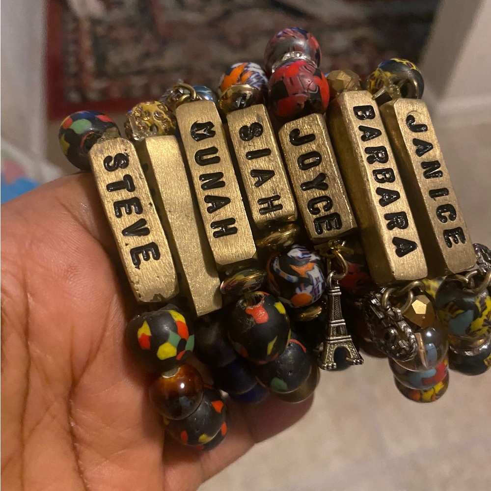 Named beads for both men and women